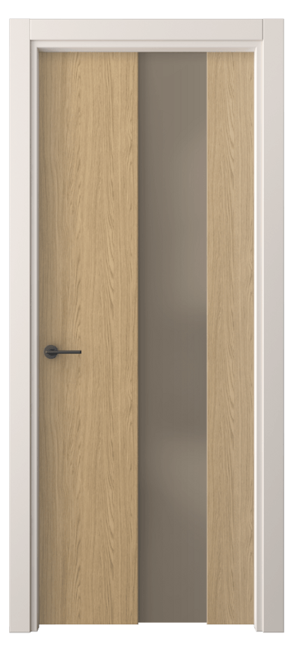 Межкомнатная дверь Фридом 4226 Жемчужный дуб Сатинированное бронзовое стекло, триплекс Цена 34939 ₽ | Volhovec