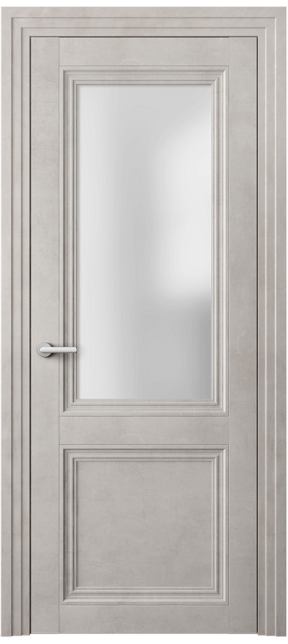 Межкомнатная дверь Центро 2524 Леон серебро Сатинированное стекло Цена 82520 сом | Volhovec