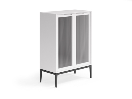 Мебель Витрина Вельвет. Цвет Матовый пудровый белый. Материал Гладкая эмаль. Коллекция Витрина Вельвет. Картинка.