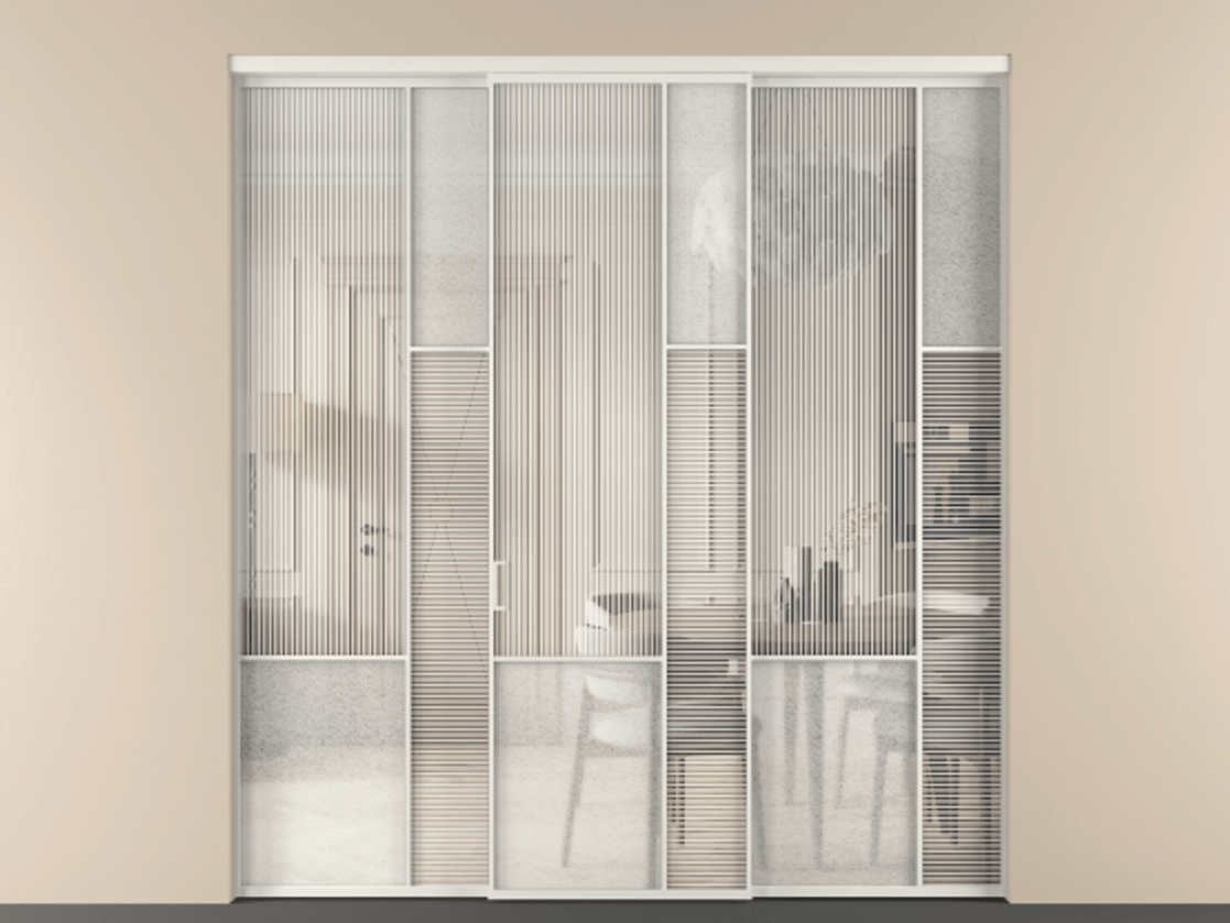 Перегородка Mosaic внутри проема трёхстворчатая #VENDORCODE# #FURNISH# #GLASS# Цена #PRICE# #CURRENCY# | Volhovec
