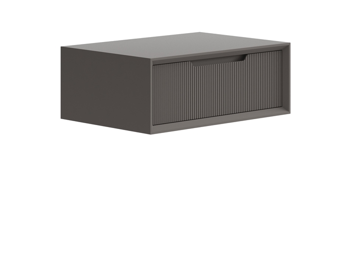 Мебель Тумба подвесная прикроватная Вельвет 1 ящик. Цвет Матовый антрацит. Материал Гладкая эмаль. Коллекция Тумба подвесная прикроватная Вельвет 1 ящик. Фото. Мебель Тумба подвесная прикроватная Вельвет 1 ящик. Цвет Матовый антрацит. Материал Гладкая эмаль. Коллекция Тумба подвесная прикроватная Вельвет 1 ящик. Картинка.