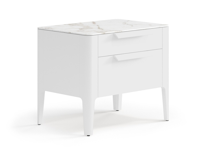 Мебель Тумба прикроватная Пьега 2 ящика. Цвет Матовый белоснежный. Материал Гладкая эмаль. Коллекция Тумба прикроватная Пьега 2 ящика. Фото. Мебель Тумба прикроватная Пьега 2 ящика. Цвет Матовый белоснежный. Материал Гладкая эмаль. Коллекция Тумба прикроватная Пьега 2 ящика. Картинка.