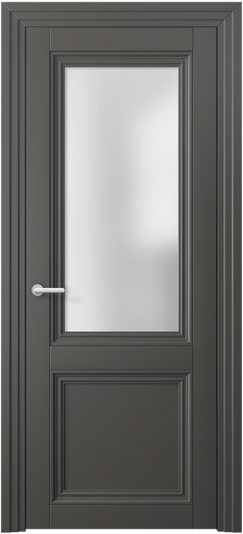 Дверь межкомнатная 2524 ПЭГФ САТ. Цвет ПЭТ графитовый. Материал ПЭТ. Коллекция Центро. Картинка.