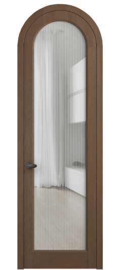 Дверь межкомнатная 6814 ДКШ.М MORU. Цвет Дуб каштановый матовый. Материал Массив дуба матовый. Коллекция Палаццо. Картинка.
