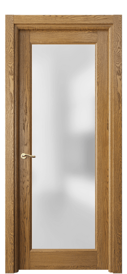 Дверь межкомнатная 0700 ДМД.Б САТ. Цвет Дуб медовый брашированный. Материал Массив дуба брашированный. Коллекция Лигнум. Картинка.