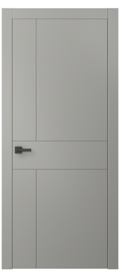 Дверь межкомнатная 8056 МНСР. Цвет Матовый нейтральный серый. Материал Гладкая эмаль. Коллекция Линия. Картинка.
