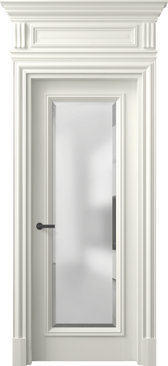 Дверь межкомнатная 7300 МЖМ САТ-Ф. Цвет Матовый жемчужный. Материал Гладкая эмаль. Коллекция Антик. Картинка.