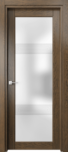 Дверь межкомнатная 6112 ДСЕ 3D. Цвет Дуб серый. Материал Массив дуба. Коллекция Эго. Картинка.