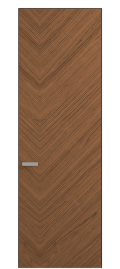 Дверь межкомнатная 0201 ОУММР Орех умбра матовый. Цвет Орех умбра матовый рифт. Материал Радиальный шпон НатурВуд. Коллекция Рифт. Картинка.