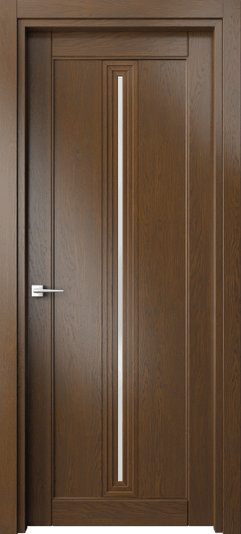 Дверь межкомнатная 6123 ДКР САТ. Цвет Дуб королевский. Материал Массив дуба. Коллекция Эго. Картинка.