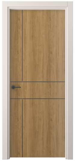Дверь межкомнатная 4209 ГОР. Цвет Грецкий орех. Материал Ламинатин. Коллекция Фридом. Картинка.