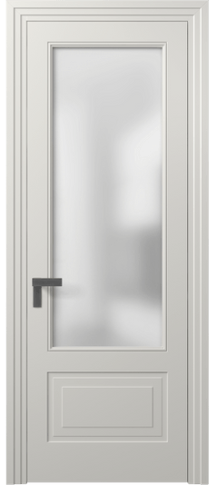 Дверь межкомнатная 8342 МСР Сатин. Цвет Матовый серый. Материал Гладкая эмаль. Коллекция Рокка. Картинка.