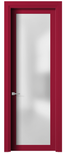 Дверь межкомнатная 2102 - planum Малиново-красный RAL 3027. Цвет RAL Малиново-красный RAL 3027. Материал Гладкая эмаль. Коллекция Планум. Картинка.