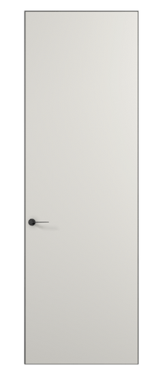 Дверь межкомнатная 0010 АКП ПЭБЛ. Цвет ПЭТ белоснежный. Материал ПЭТ. Коллекция Планум Про. Картинка.