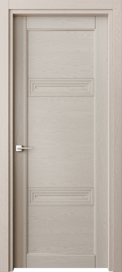 Дверь межкомнатная 6111 ДСБЖ. Цвет Дуб светло-бежевый. Материал Массив дуба эмаль. Коллекция Эго. Картинка.