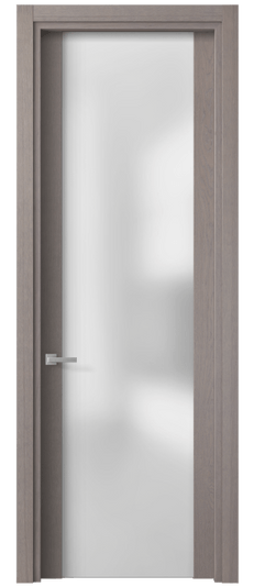 Дверь межкомнатная 4114 ДДМ САТ. Цвет Дуб дымчатый. Материал Шпон ценных пород. Коллекция Планум. Картинка.