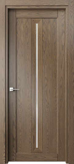 Дверь межкомнатная 6123 ДММ САТ. Цвет Дуб мраморный. Материал Массив дуба. Коллекция Эго. Картинка.