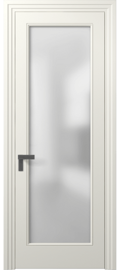 Дверь межкомнатная 8300 МЖМ Сатин. Цвет Матовый жемчужный. Материал Гладкая эмаль. Коллекция Рокка. Картинка.
