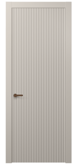 Дверь межкомнатная 8641 МСБЖ . Цвет Матовый светло-бежевый. Материал Гладкая эмаль. Коллекция Альба. Картинка.