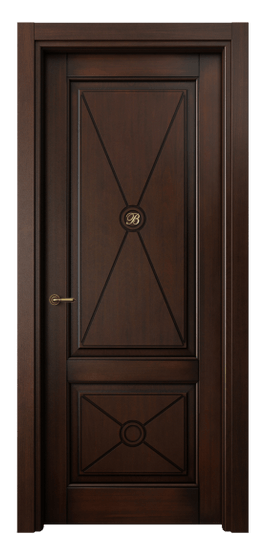 Дверь межкомнатная 6363 БТП. Цвет Бук тёмный с патиной. Материал Массив бука с патиной. Коллекция Тоскана Литера. Картинка.
