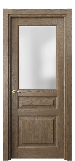 Дверь межкомнатная 0710 ДММ.Б САТ. Цвет Дуб мраморный брашированный. Материал Массив дуба брашированный. Коллекция Лигнум. Картинка.