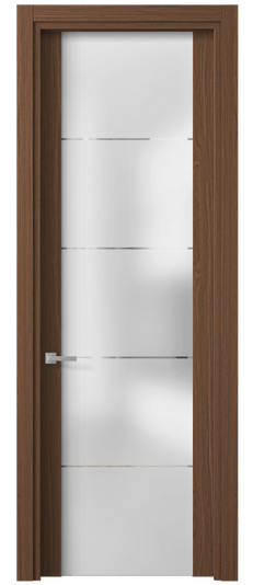 Дверь межкомнатная 4114 МШНЭКВ ГРА. Цвет Экзотик винный матовый. Материал Мультишпон НатурВуд. Коллекция Планум. Картинка.