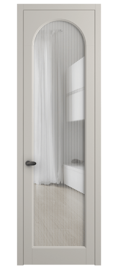 Дверь межкомнатная 6804 МОС MORU. Цвет Матовый облачно-серый. Материал Гладкая эмаль. Коллекция Палаццо. Картинка.