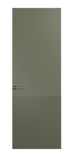 Дверь межкомнатная 8204 МОТ. Цвет Матовый оливковый тёмный. Материал Гладкая эмаль. Коллекция Вельвет. Картинка.