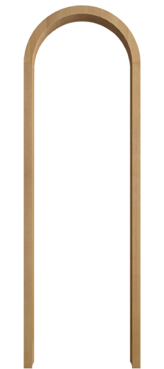 Дверь межкомнатная Арка БНМ. Цвет Бук натуральный матовый. Материал Массив бука матовый. Коллекция Палаццо. Картинка.