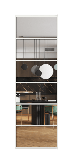 Межкомнатная дверь АЛПЛ040.04 Crystalvision АБЛ. Цвет Алюминий белоснежный. Материал Алюминий в эмали. Коллекция Формато. Фото. Дверь межкомнатная АЛПЛ040.04 Crystalvision АБЛ. Цвет Алюминий белоснежный. Материал Алюминий в эмали. Коллекция Формато. Картинка.