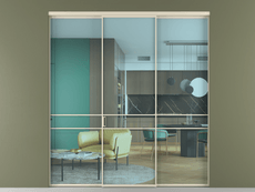 Перегородка Формато внутри проёма 3 створки