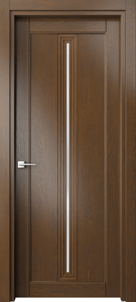 Дверь межкомнатная 6123 ДКР САТ. Цвет Дуб королевский. Материал Массив дуба. Коллекция Эго. Картинка.